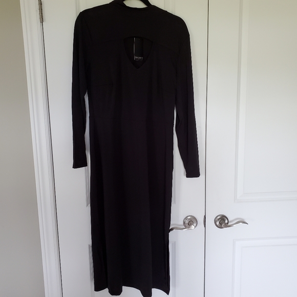 NWT ELOQUII plus size 14 Black Dress with Cut Out - Picture 3 of 5